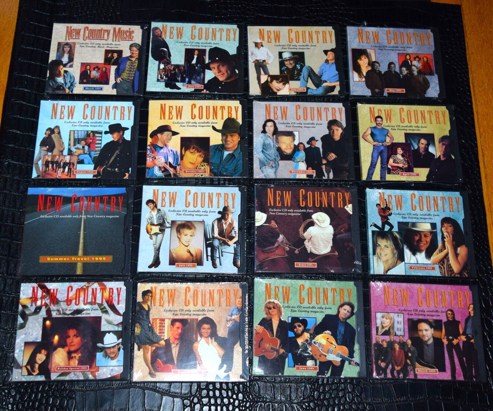 New Country - SEALED - '94-'95 New Country Magazine - CD Compact Disc Lot of 16
